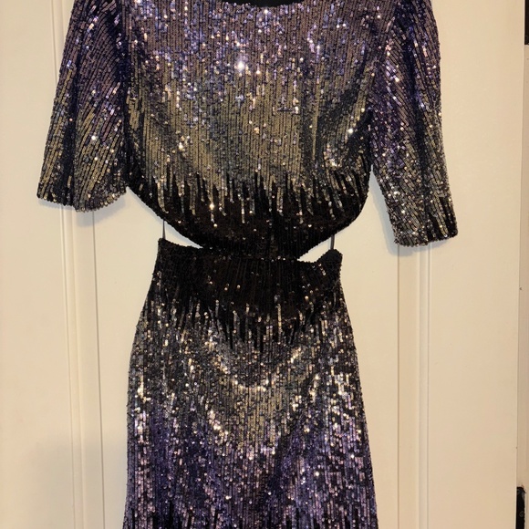 B. Darlin Sequin Mini Dress - Size 9/10 - Picture 3 of 4